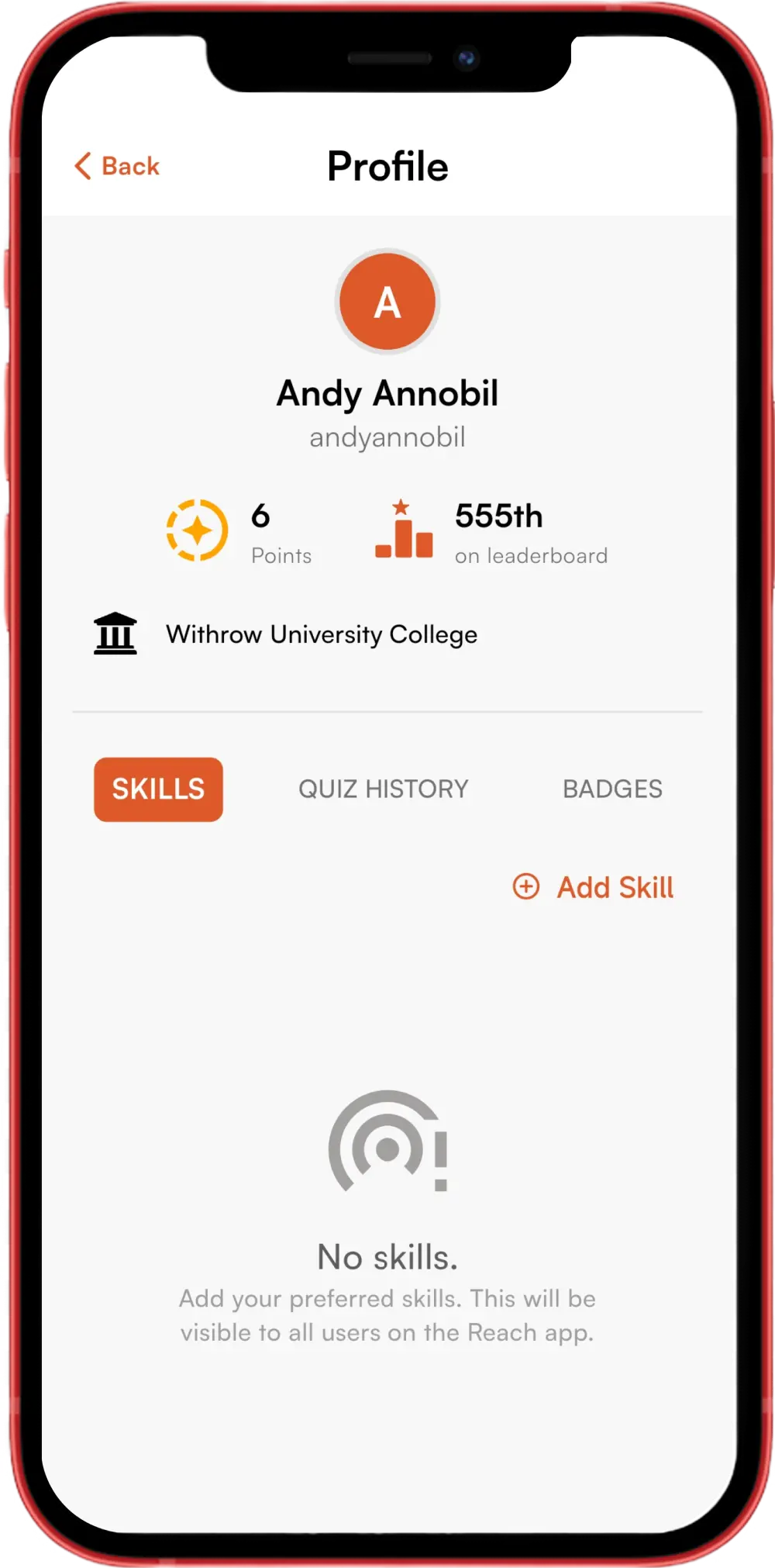 Reach app preview